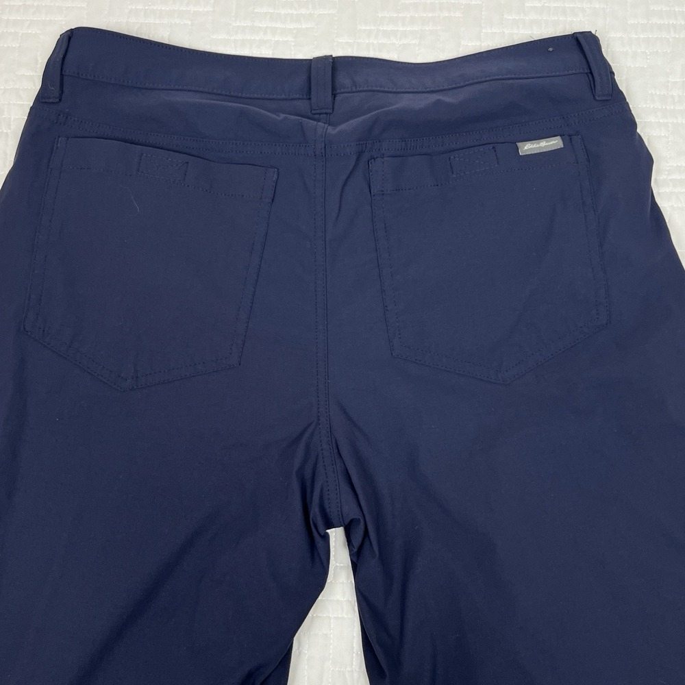 Eddie Bauer Fleece Lined 2 Way Stretch Tech Pants Water Repel Blue Mens 34 x 30 - Picture 4 of 8